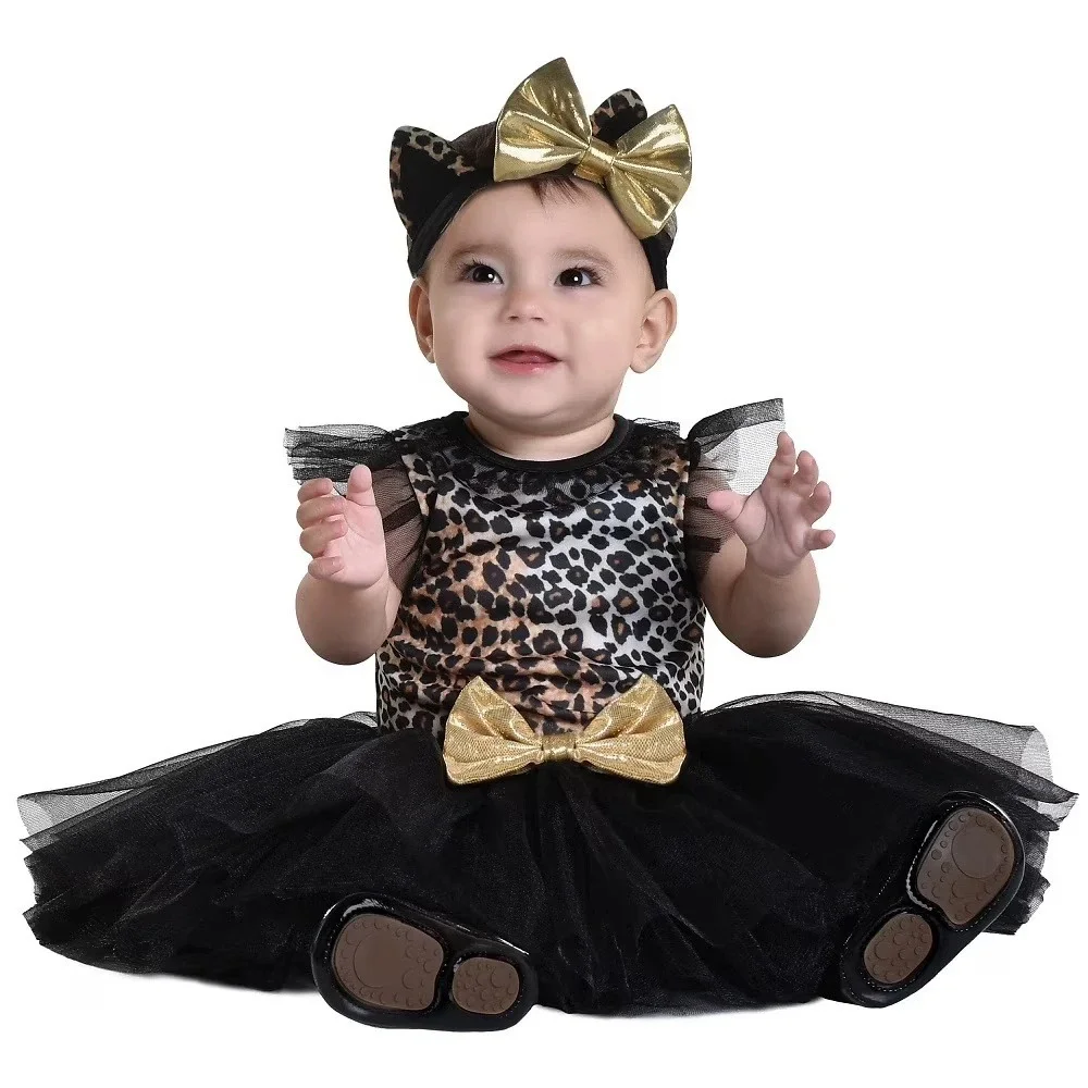 Cute Cat Infant Baby Girls Costume Dress Halloween 6-12 Months NWT